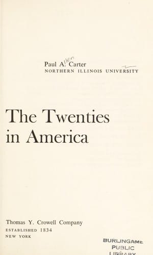 The twenties in America