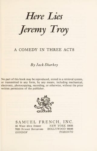 Here lies Jeremy Troy