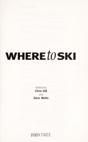 Where to ski