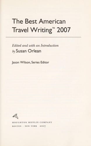 The best American travel writing 2007