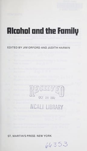 Alcohol and the family