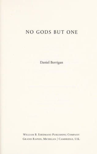 No gods but One