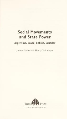 SOCIAL MOVEMENTS AND STATE POWER