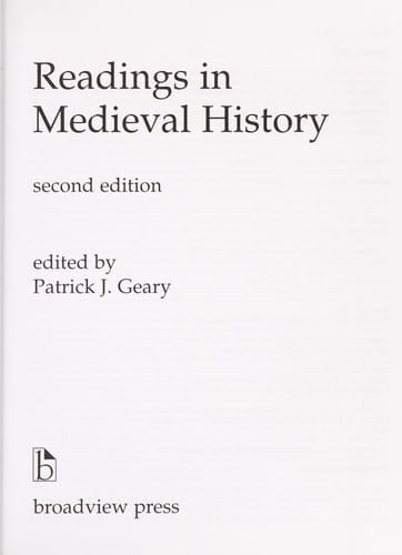 Readings in medieval history