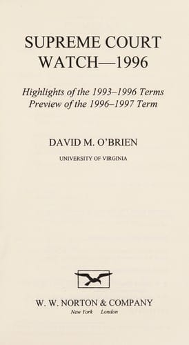 Supreme Court Watch 1996
