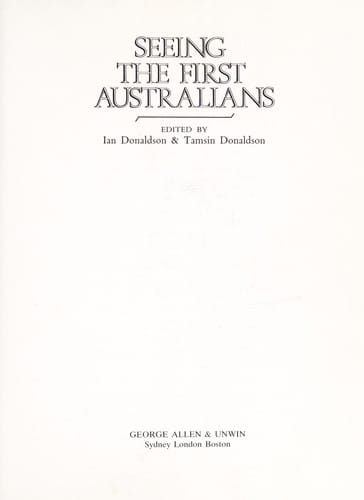 Seeing the first Australians