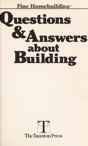 Questions & answers about building