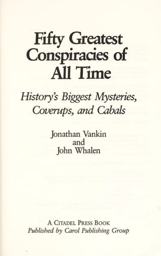 50 greatest conspiracies of all time