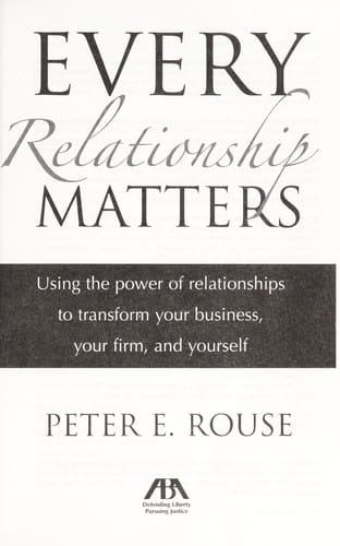 Every relationship matters