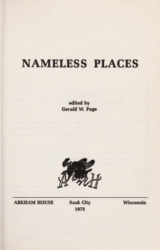 Nameless Places