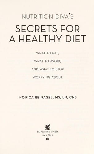 Nutrition diva's secrets for a healthy diet