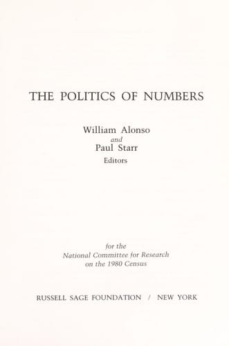 The Politics of numbers
