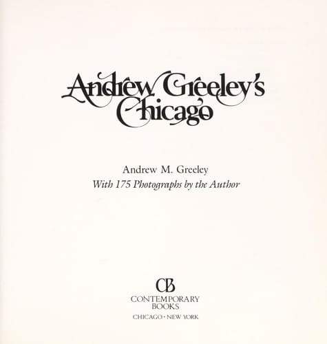 Andrew Greeley's Chicago