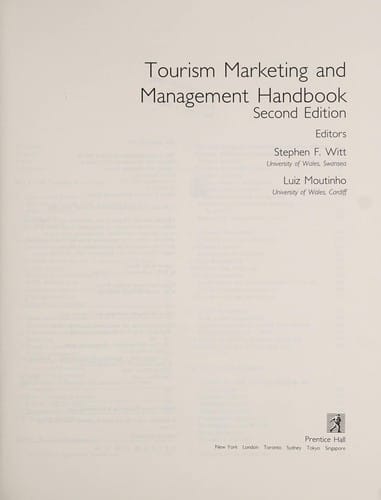 Tourism marketing and management handbook