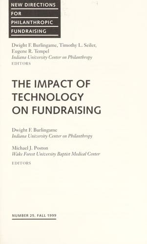 The impact of technology on fundraising