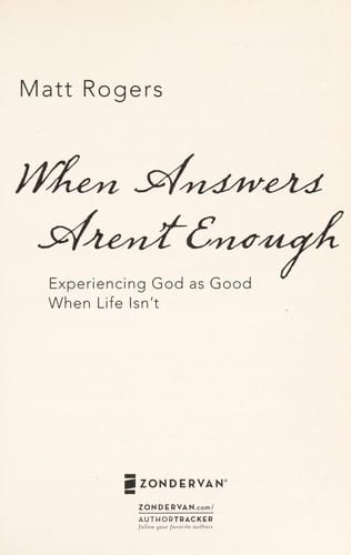 When answers aren't enough