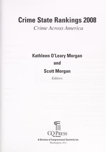 Crime state rankings 2008