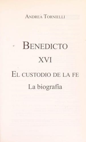 Benedicto XVI