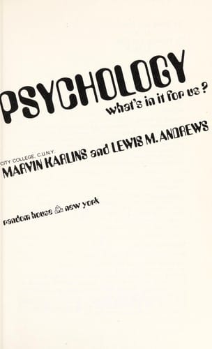 Psychology: what's in it for us?