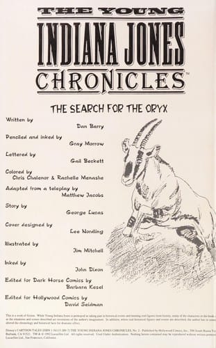 The Search for the Oryx (The Young Indiana Jones Chronicles, No 2)