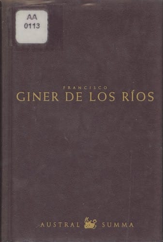 Obras selectas Francisco Giner de los Ríos