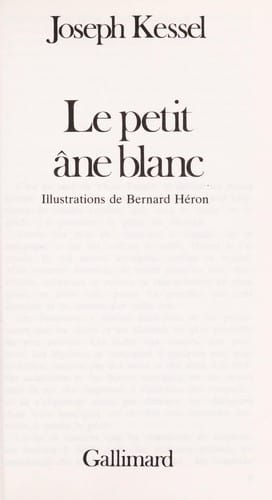 Le petit âne blanc