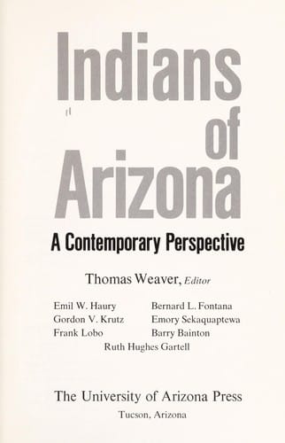 Indians of Arizona
