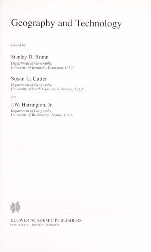 Geography and technology