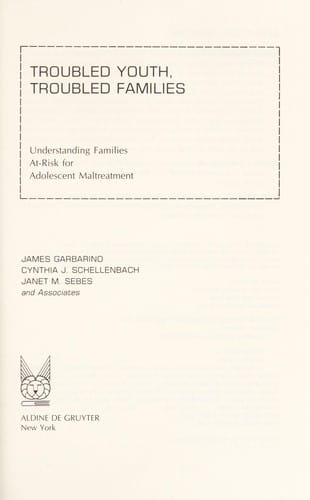 Troubled youth, troubled families