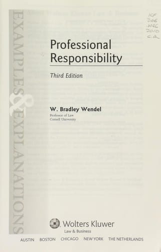 Professional responsibility