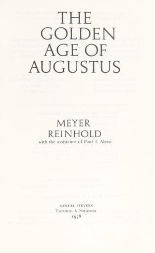 The Golden age of Augustus