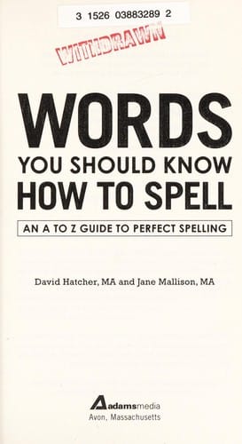 Words you should know how to spell