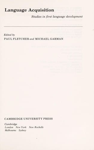 Language acquisition