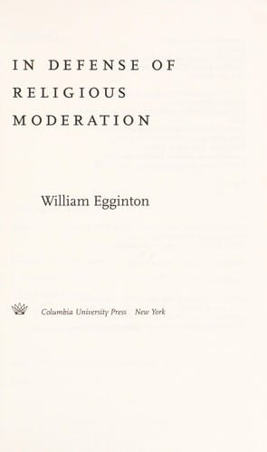 In defense of religious moderation