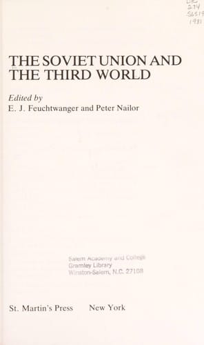 The Soviet Union and the Third World