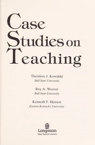 Case studies on teaching