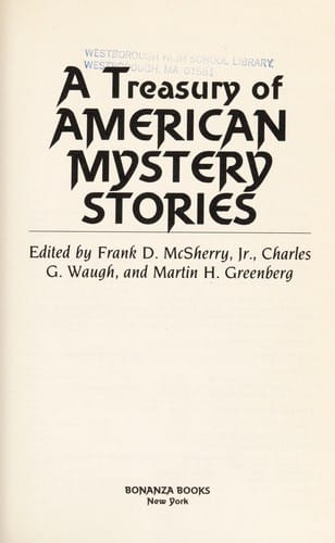 A Treasury of American mystery stories