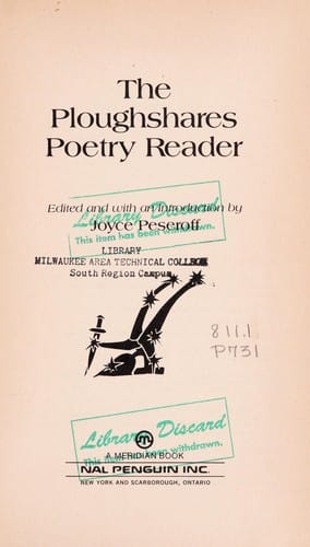 The Ploughshares poetry reader