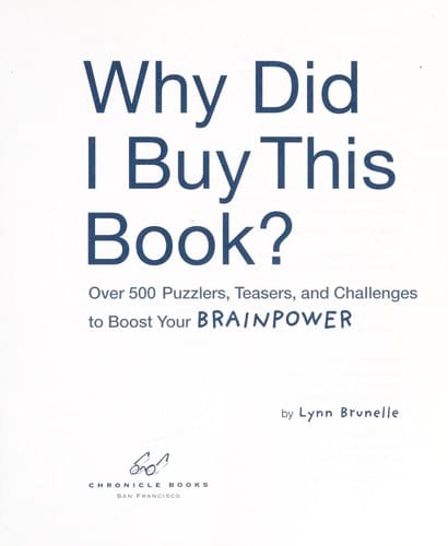 Why did I buy this book?