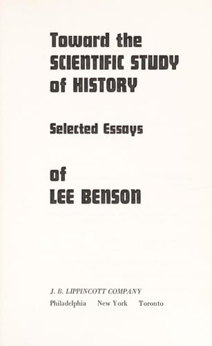 Toward the scientific study of history