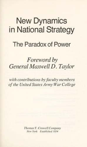 New dynamics in national strategy