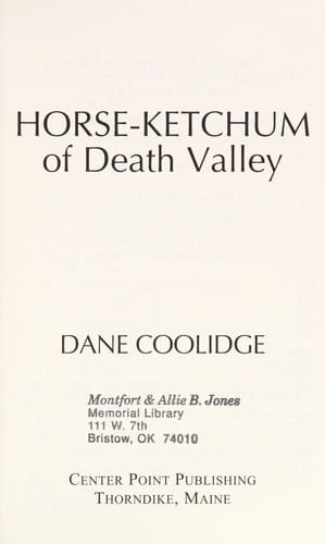 Horse-Ketchum of Death Valley