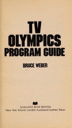 TV Olympics program guide