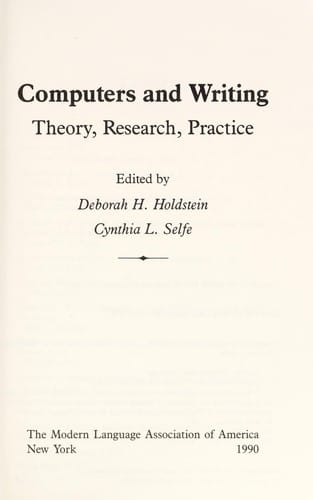 Computers and writing