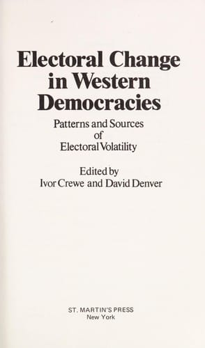 Electoral change in western democracies