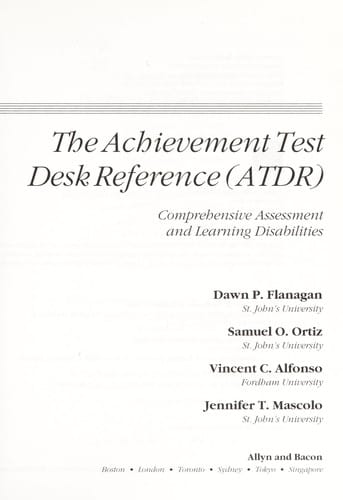 The achievement test desk reference (ATDR)