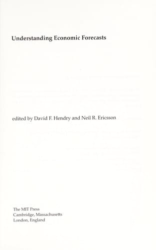 Understanding economic forecasts