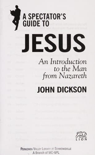 A spectator's guide to Jesus