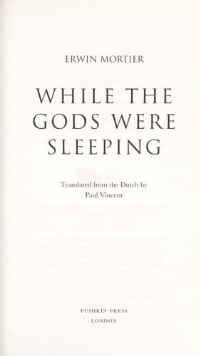 While the gods were sleeping