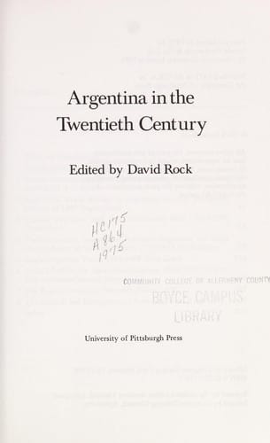 Argentina in the twentieth century